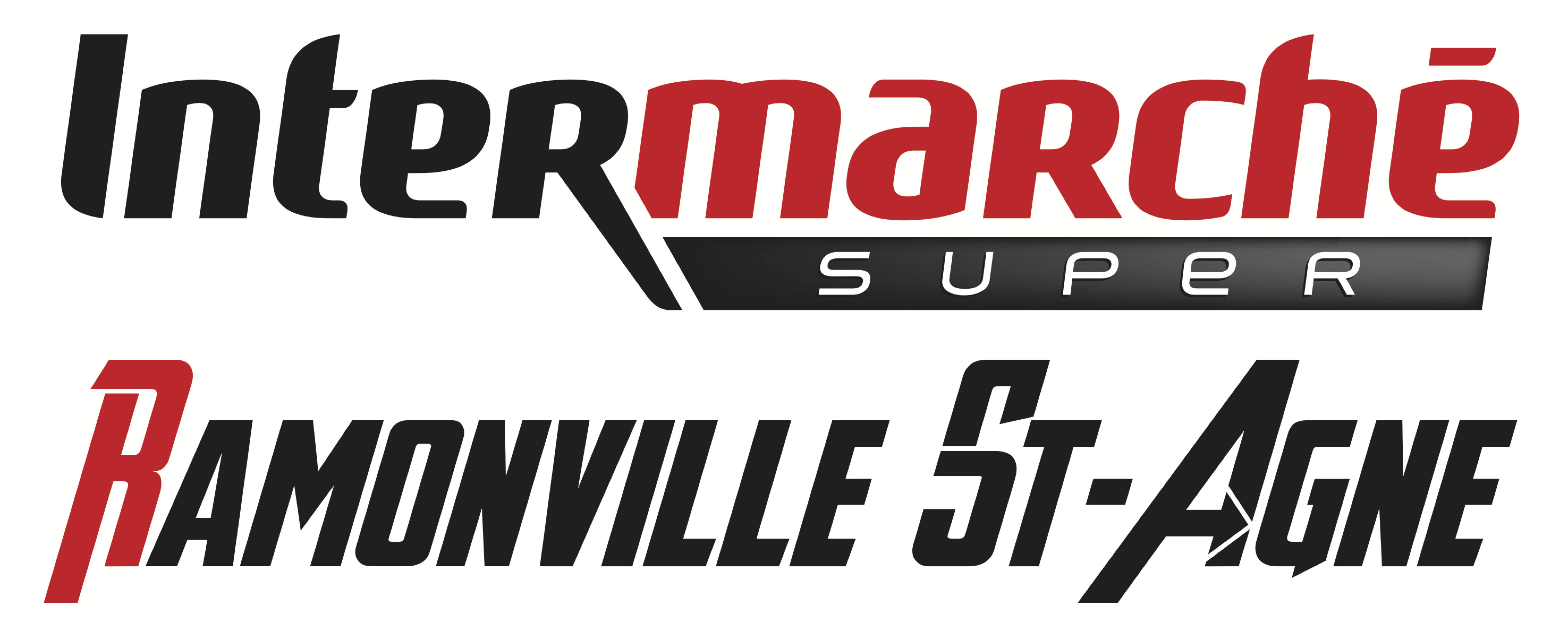 INTERMARCHE LOGO NOIR ET ROUGE